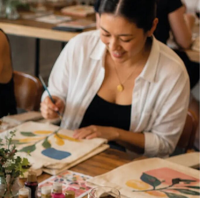 Taller de pintura y vino